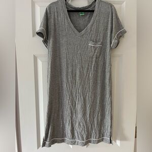 Gray V-neck Sleepshirt